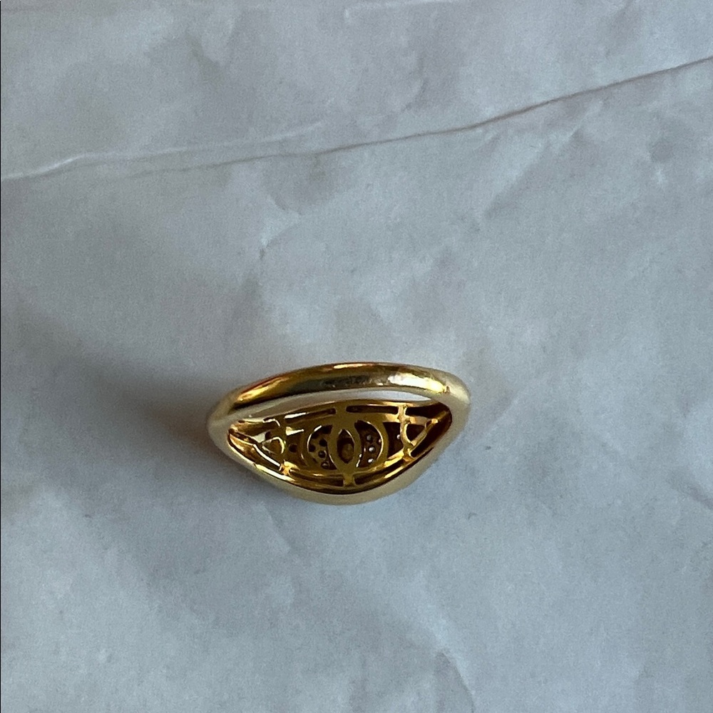 Evil eye ring cubic zirconia 14k over sterling NWT - Picture 5 of 7